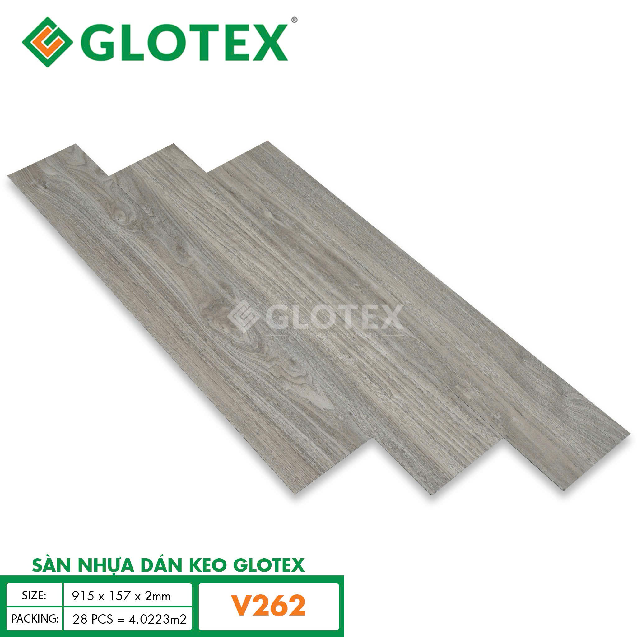 Sàn Nhựa keo sẵn Glotex V262